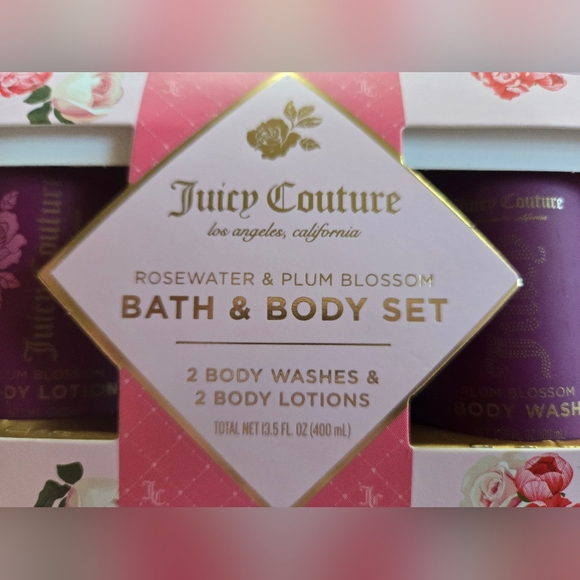 Juicy Couture Pink and Purple Bath & Body Wash Gift Set - Picture 3 of 5